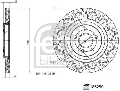 Brake Disc 186250