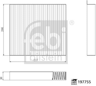 Filter, cabin air 197755