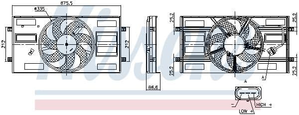 Fan, engine cooling 850148