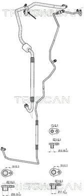 High/Low-pressure Line, air conditioning 9010 28106