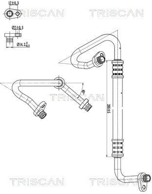 High/Low-pressure Line, air conditioning 9010 28074