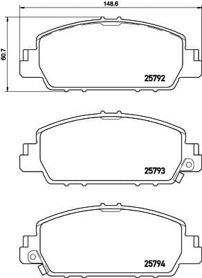Brake Pad Set, disc brake PRIME LINE P28077 - image 3