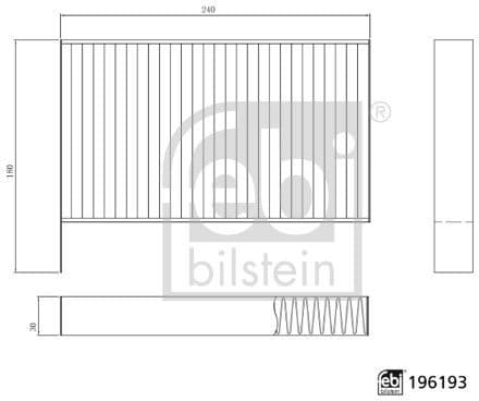 Filter, cabin air 196193