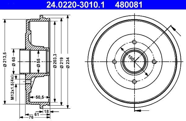 Brake Drum 24.0220-3010.1 - image 3
