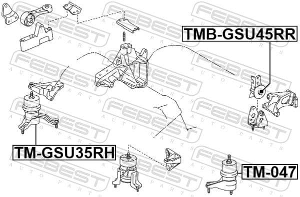Mounting, engine TM-GSU35RH - image 2