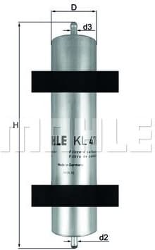 Filter diesel fuel KL478 - image 2