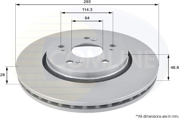 Brake disc, 1pcs FRONT ADC0560V - image 2