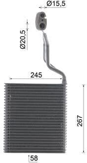 Evaporator, air conditioning BEHR AE 225 000S - image 10