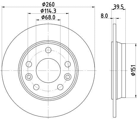 Brake Disc PRO 8DD 355 133-761 - image 4