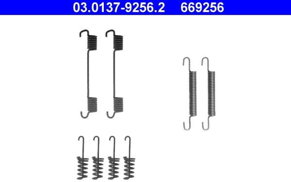 Accessory Kit, parking brake shoes 03.0137-9256.2 - image 2