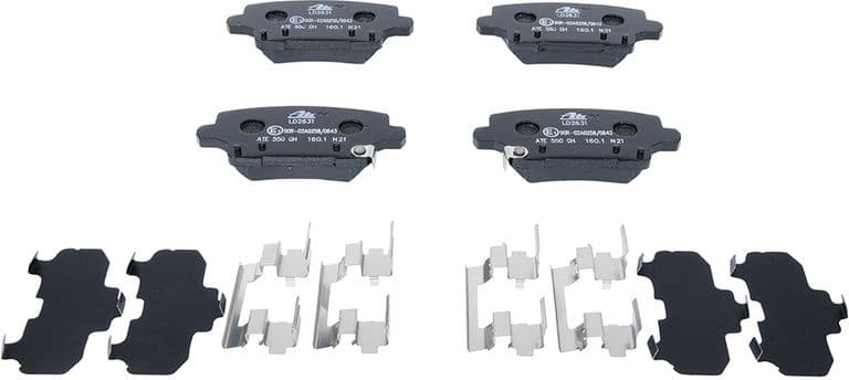 Brake Pad Set, disc brake ATE Ceramic 13.0470-2631.2 - image 2