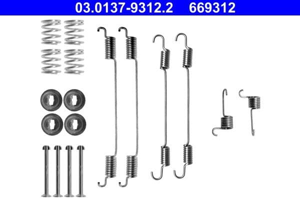Accessory Kit, brake shoes 03.0137-9312.2 - image 2