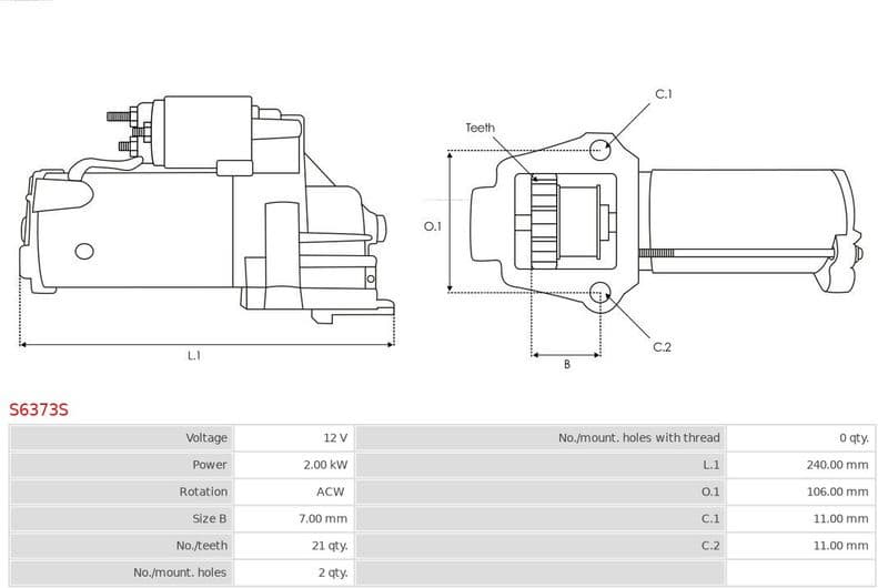 Starter AS S6373S - image 5