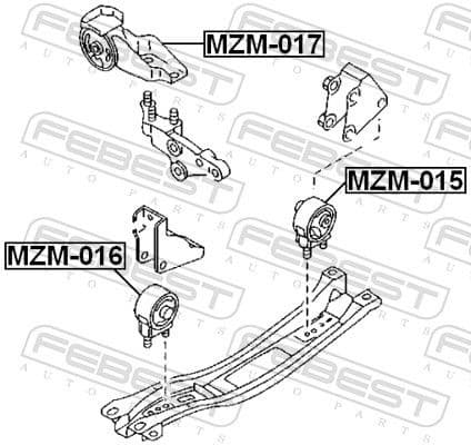 Mounting, engine MZM-016 - image 2