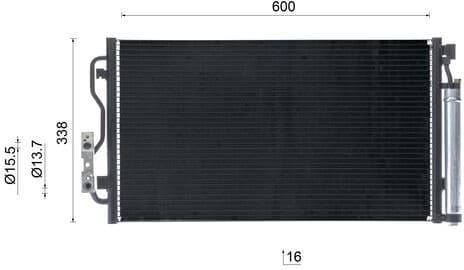 Condenser, air conditioning BEHR AC1095000S - image 10