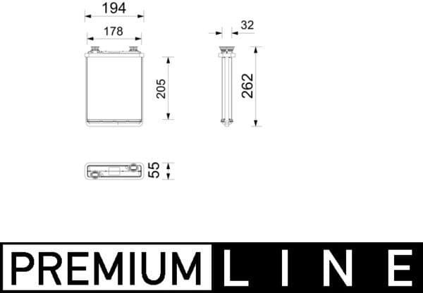 Heat Exchanger, interior heating BEHR *** PREMIUM LINE *** AH357000P