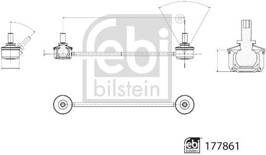 Link/Coupling Rod, stabiliser bar ProKit 177861 - image 3