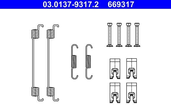 Accessory Kit, brake shoes 03.0137-9317.2 - image 2
