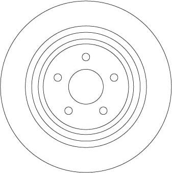 Brake discs kit rear, (2pcs), Top Quality DF6976