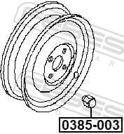 Wheel Nut 0385-003 - image 2