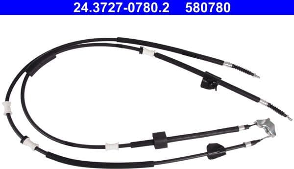 Cable Pull, parking brake 24.3727-0780.2 - image 4