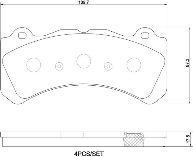 Brake Pad Set, disc brake PRIME LINE P 86 034 - image 3