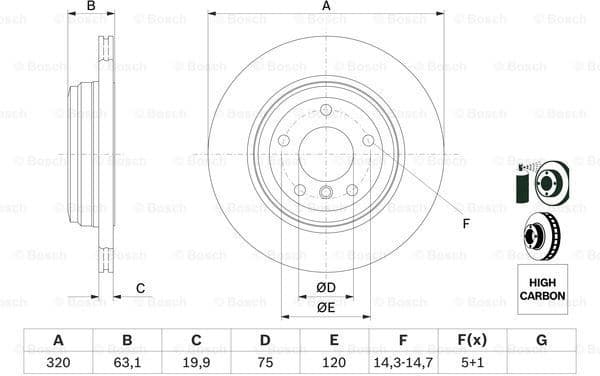 Brake Disc 0986479056 - image 6