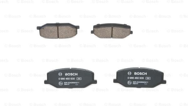 Brake Pad Set, disc brake 0986460935