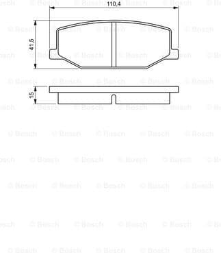 Brake Pad Set, disc brake 0986460935 - image 7