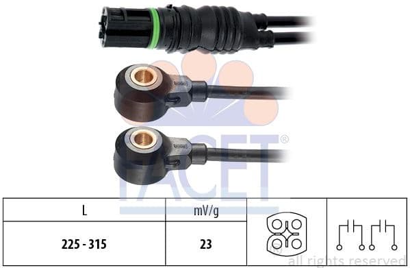 Knock Sensor Made in Italy - OE Equivalent 9.3132