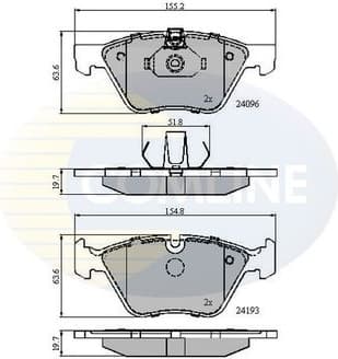 Brake pads front CBP01300