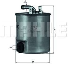 Filter diesel fuel KL174 - image 2