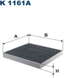 Filter, cabin air K1161A