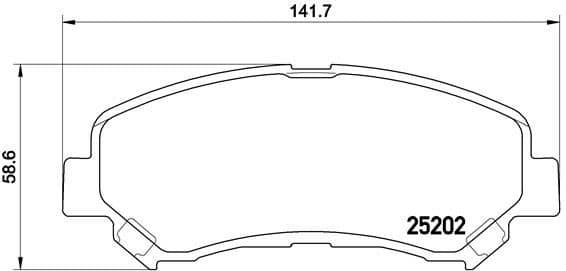 Brake pads front, Top Quality P79028