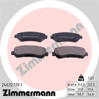Brake Pad Set, disc brake 24632.170.1 - image 2