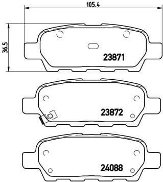 Brake Pad Set, disc brake PRIME LINE P56046