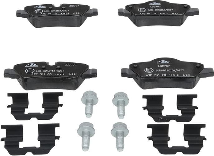 Brake Pad Set, disc brake ATE Ceramic 13.0470-2797.2 - image 2