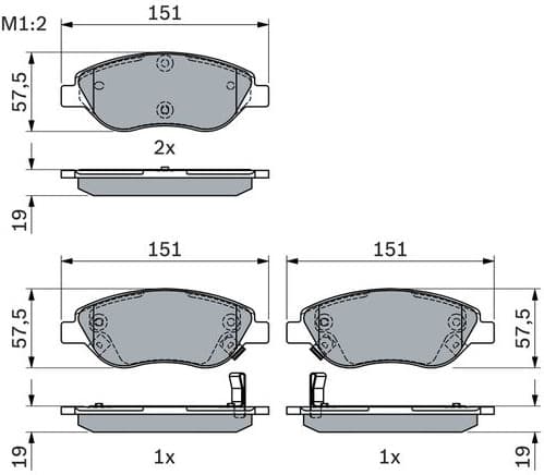 Brake Pad Set, disc brake 0 986 424 042 - image 4