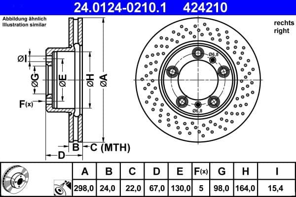 Brake Disc 24.0124-0210.1 - image 2