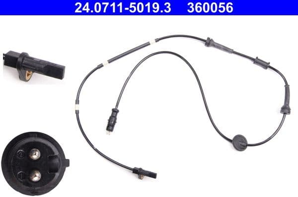 Sensor, wheel speed 24.0711-5019.3 - image 2