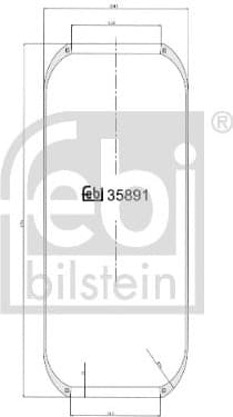 Bellow, air suspension 35891