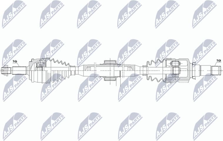 Drive Shaft NPW-TY-204