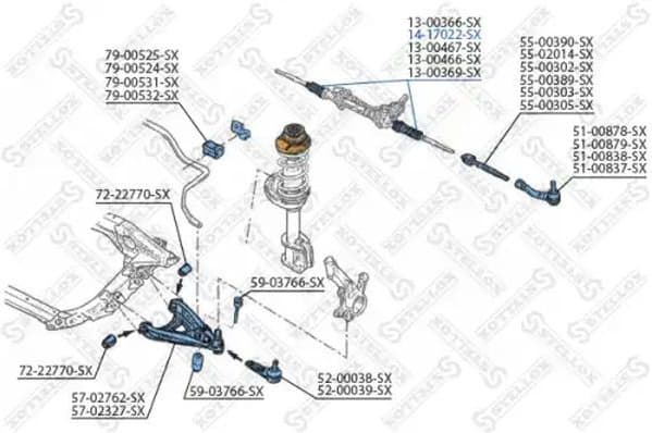Bellow, steering 14-17022-SX