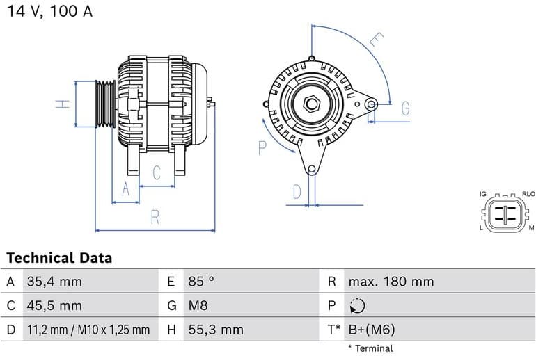 Alternator 0 986 087 240
