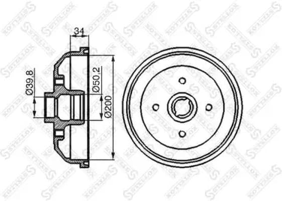 Brake Drum 6025-3611-SX