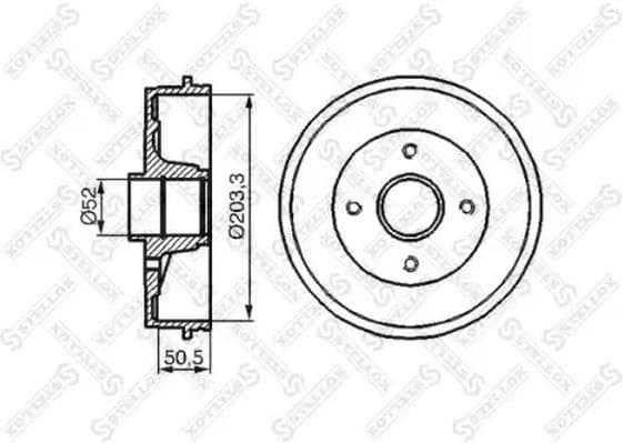 Brake Drum 6025-3912-SX