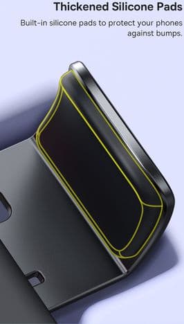 Automobilinis latoklis 4.7-6.7" ekranų telefonams, juodas - Autoera - image 9