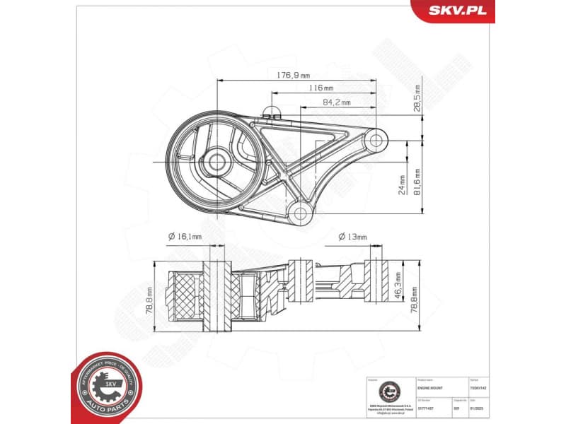 Mounting, engine 75SKV142 - image 4