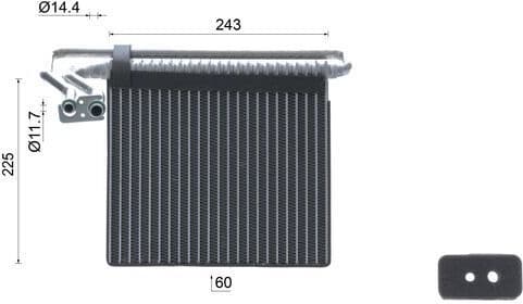 Evaporator, air conditioning BEHR AE204000S - image 10