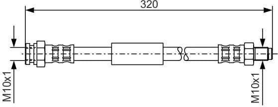 Brake Hose 1 987 481 048 - image 5